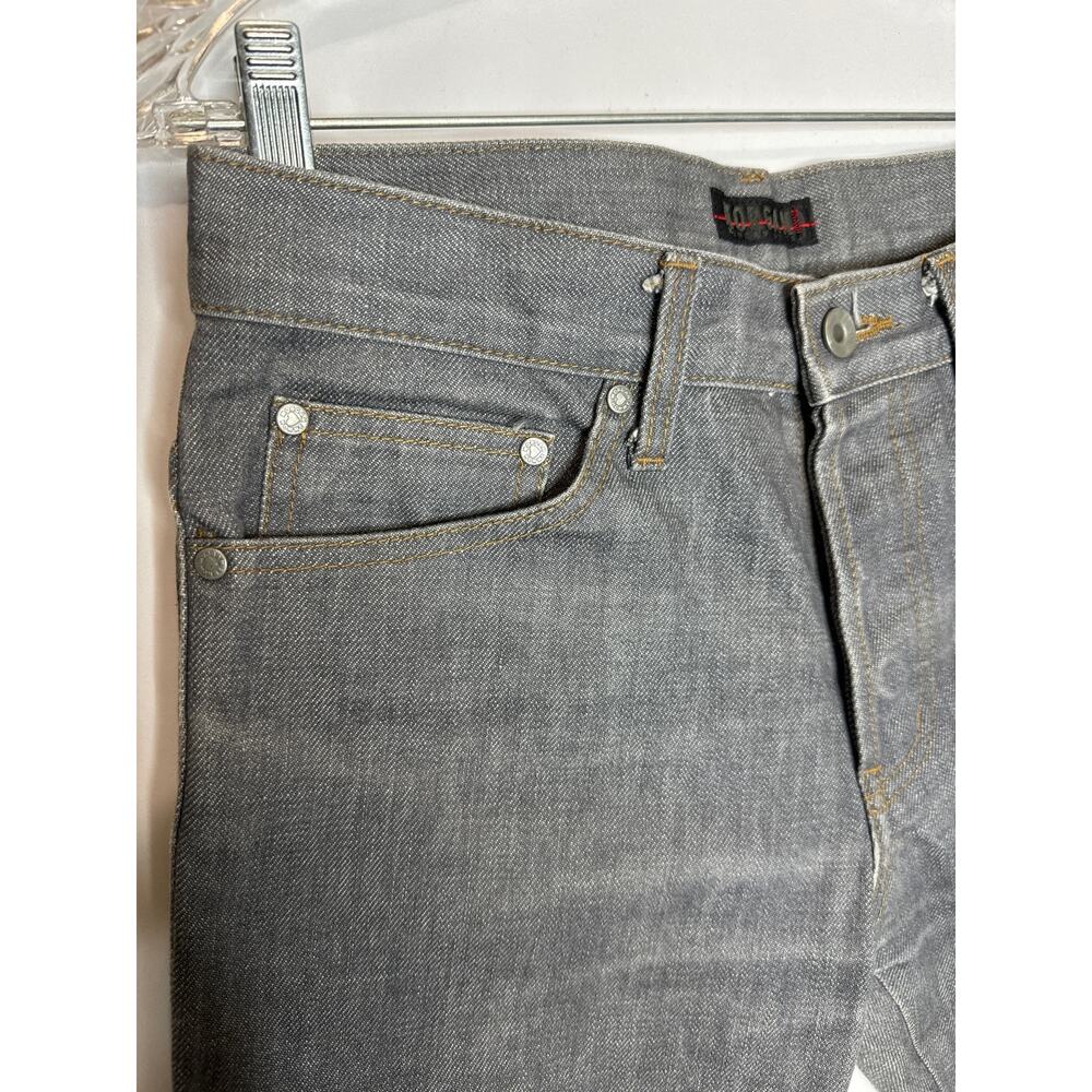 Morgan de Toi Homme Y2K Buckle Strap Jeans Gray Denim Pants small - Picture 6 of 14